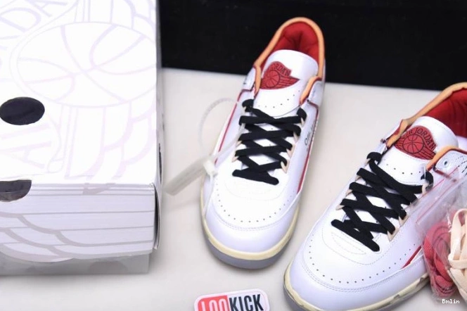 Bmlin shoes Jordan Off-White Red SP 2 Retro Low White DJ4375-106 0814